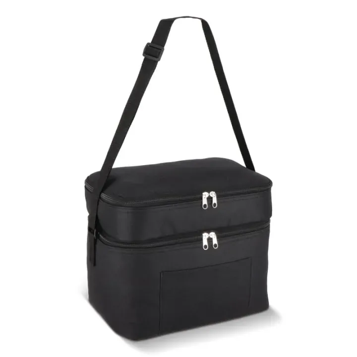 R-PET 600D Dual compartment cooler bag 30 x 20 x 25cm 12L - LT95393 (N0002)